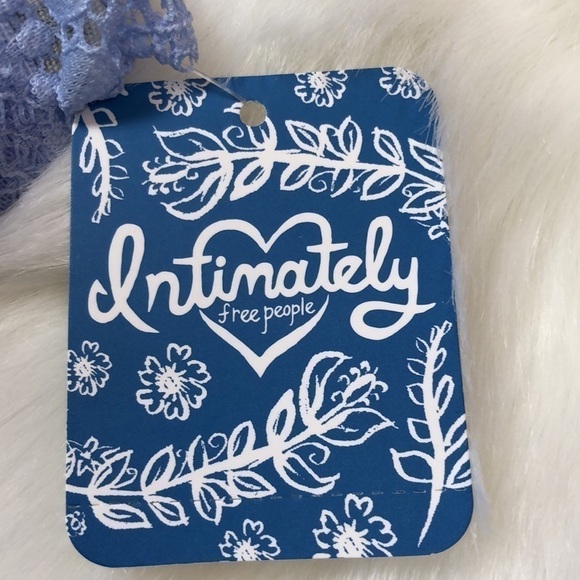 Free People Intimately Lace Bandeau Bras Lot (2) Bluemoon Quartz & Black Size XS - Picture 10 of 14